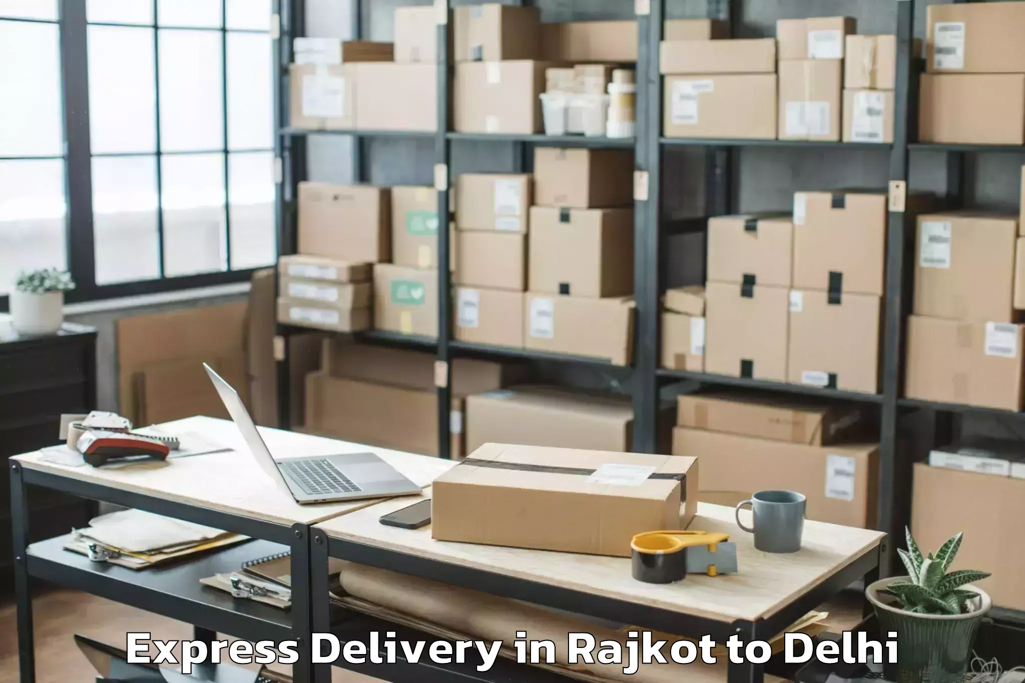 Reliable Rajkot to Tdi Paragon Mall Express Delivery